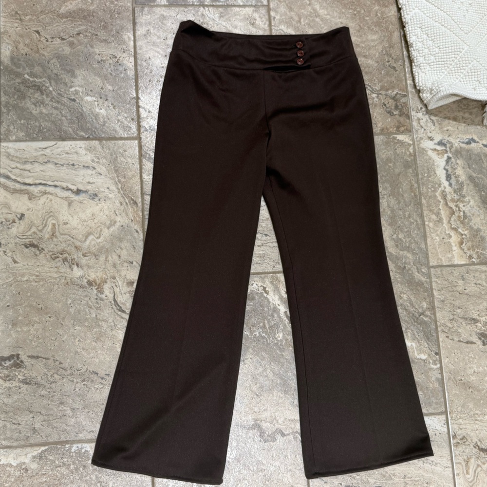 Like New Size 7/8 Valia Chocolate Brown Trousers
